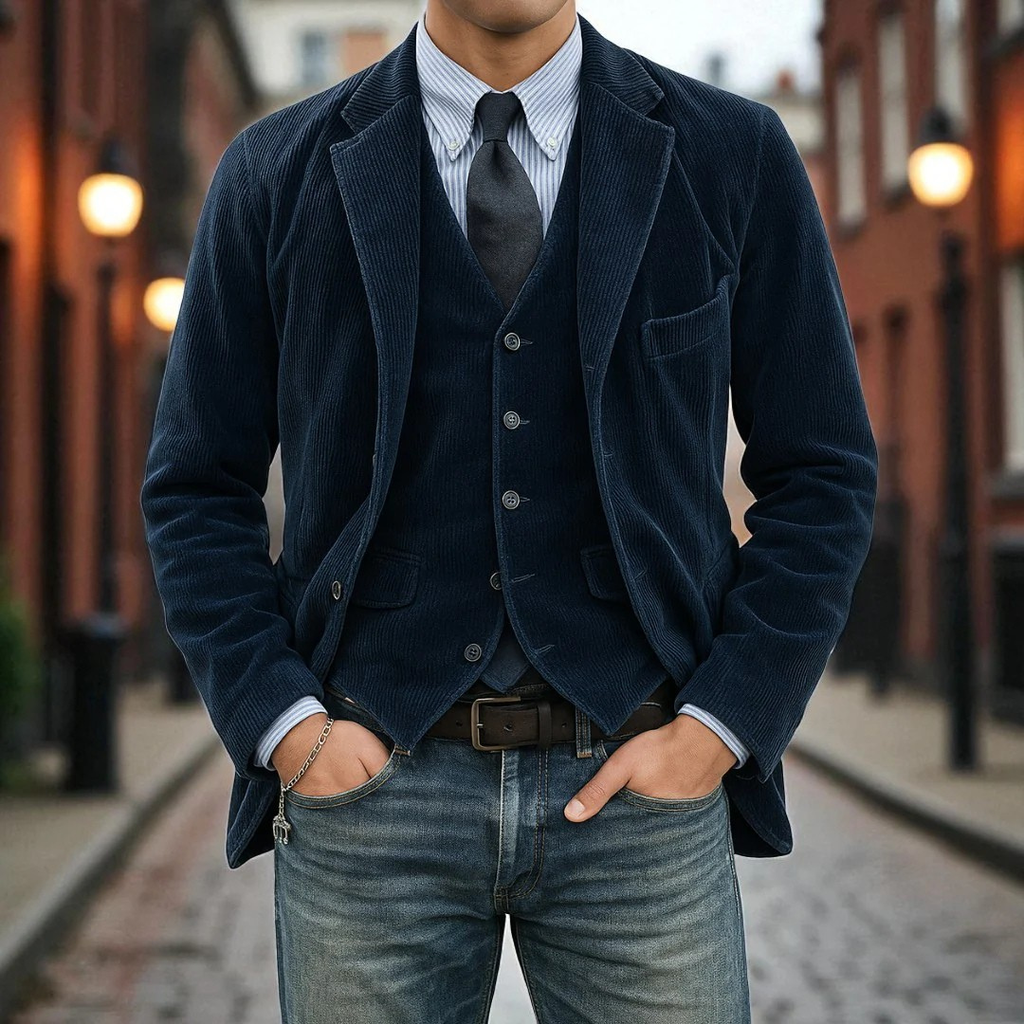 Tommy™ | Conjunto De 2 Piezas: Blazer Y Chaleco