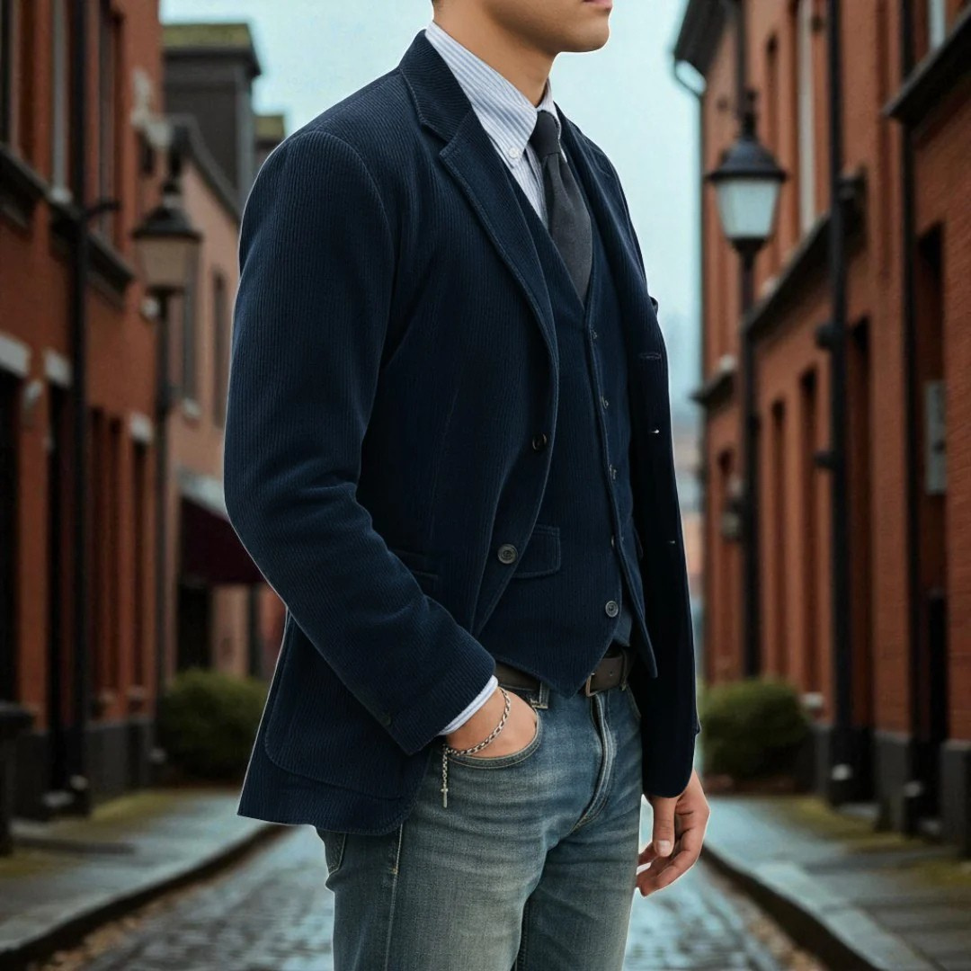 Tommy™ | Conjunto De 2 Piezas: Blazer Y Chaleco