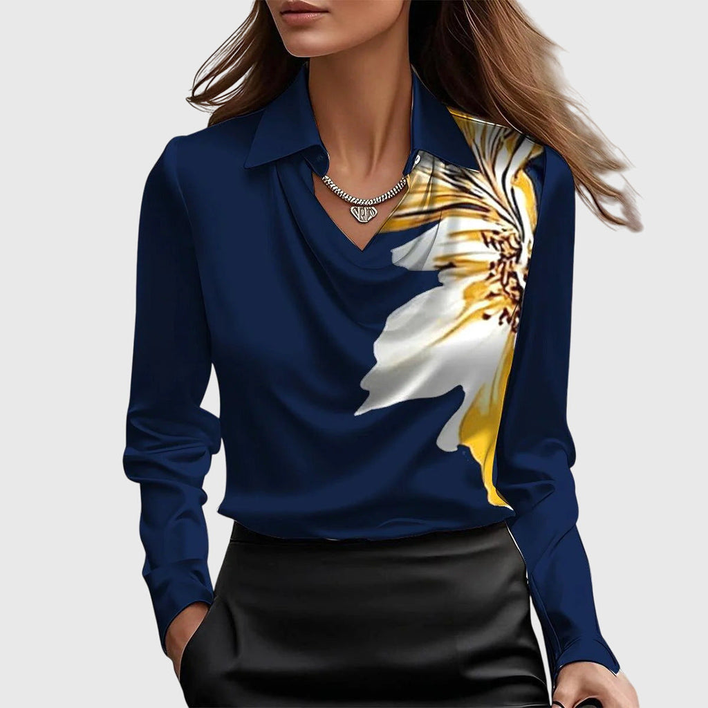 Emma  - Elegante blusa de satén