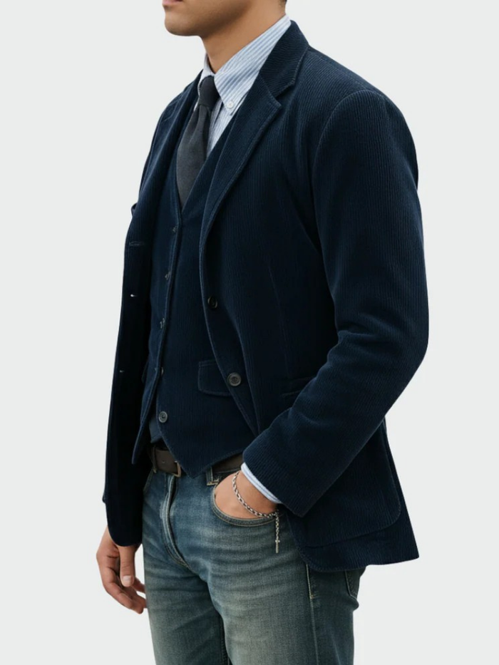 Tommy™ | Conjunto De 2 Piezas: Blazer Y Chaleco