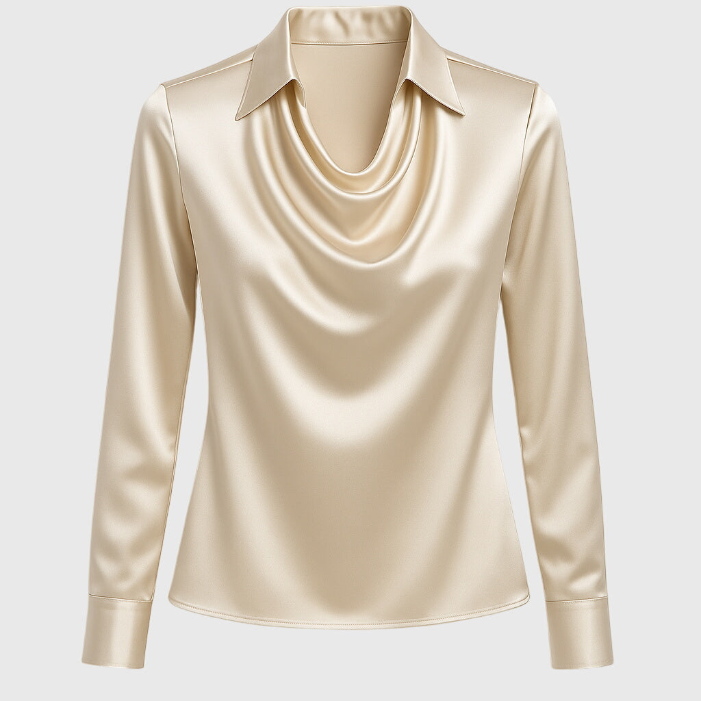 Emma  - Elegante blusa de satén